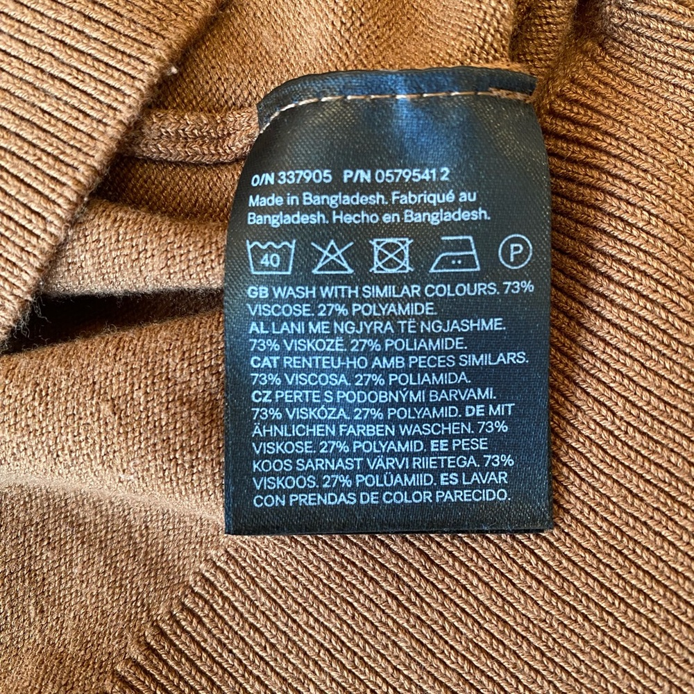 H&M Women's Rust Button-Up Cardigan - Picture 4 of 5
